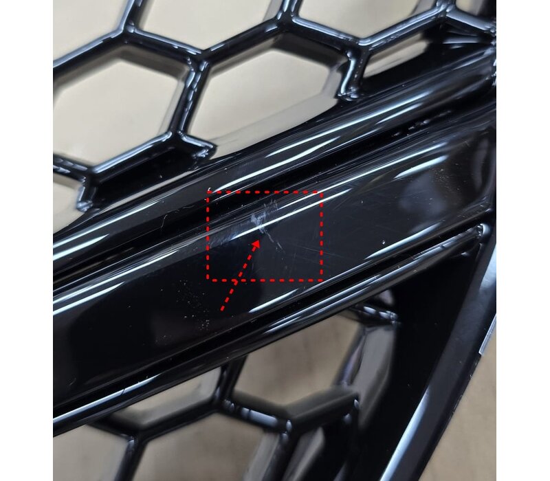 RS3 Look Mistlamp rooster Black Edition voor Audi A3 8V - (B-WARE)