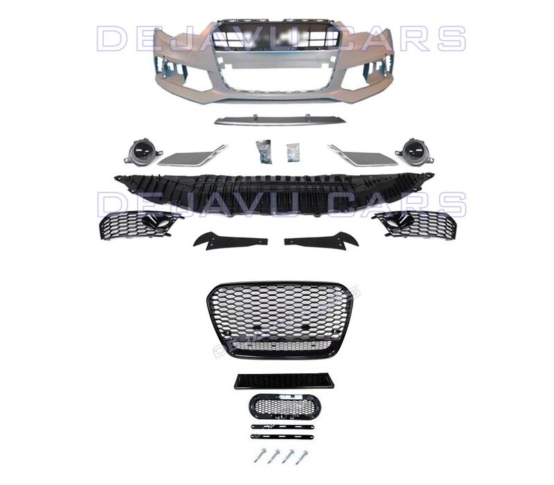 RS6 Look Voorbumper voor Audi A6 C7 4G / S line / S6