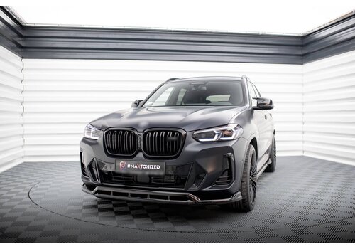 Maxton Design Front splitter voor BMW X3 G01 Facelift / iX3 G08 Facelift M-Pack