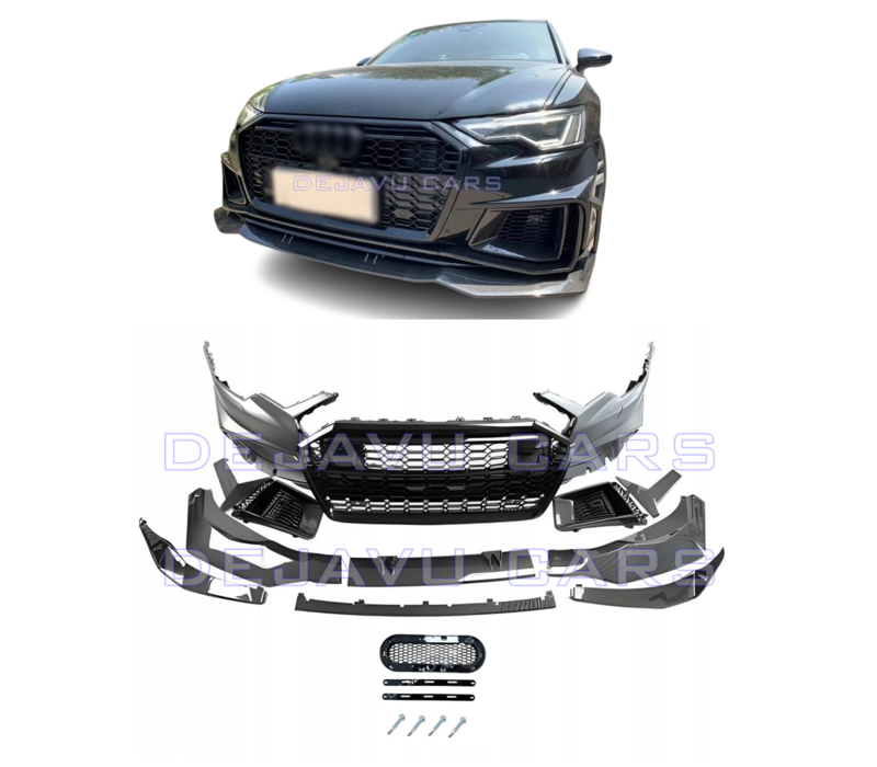 Aggressive RS6 Look vordere Stoßstange für Audi A6 C8 4K Limousine / Avant