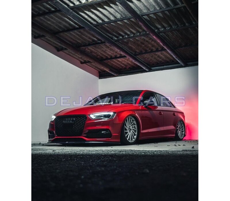 RS3 Look Frontgrill High-gloss Piano Black Edition for Audi A3 8V, S-line, S3