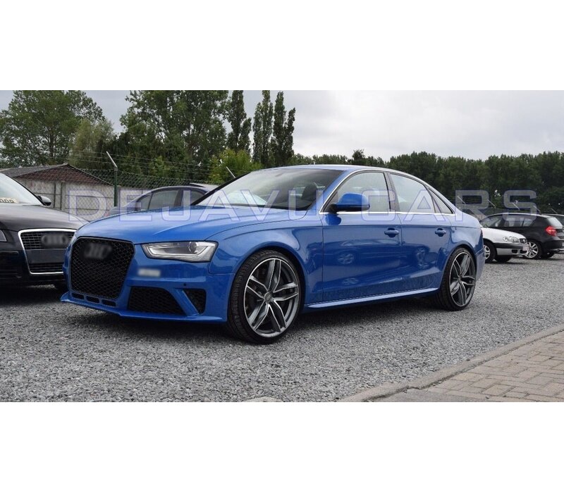 RS4 Look Kühlergrill Black Edition für Audi A4 B8.5 /  S line / S4