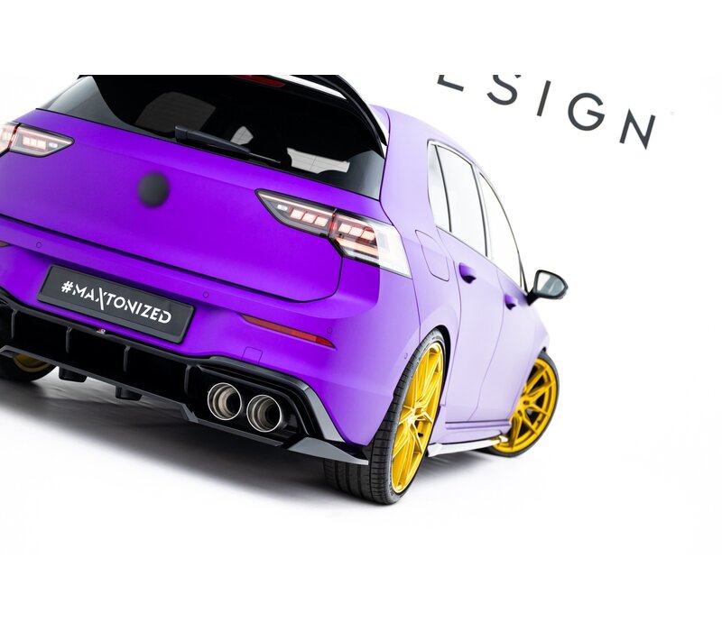 Central Rear Splitter V.2 voor Volkswagen Golf 8 R / 8.5 R