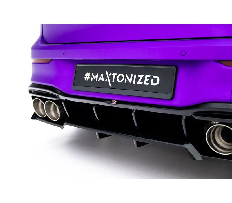 Central Rear Splitter V.2 (with vertical bars) for Volkswagen Golf 8 R / 8.5 R Hatchback