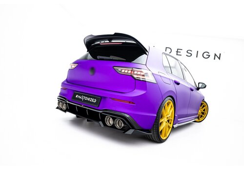 Maxton Design Central Rear Splitter V.2 (with vertical bars) für Volkswagen Golf 8 R / 8.5 R Hatchback