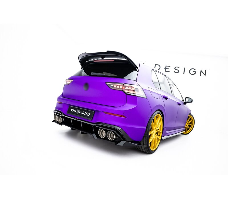 Central Rear Splitter V.2 voor Volkswagen Golf 8 R / 8.5 R