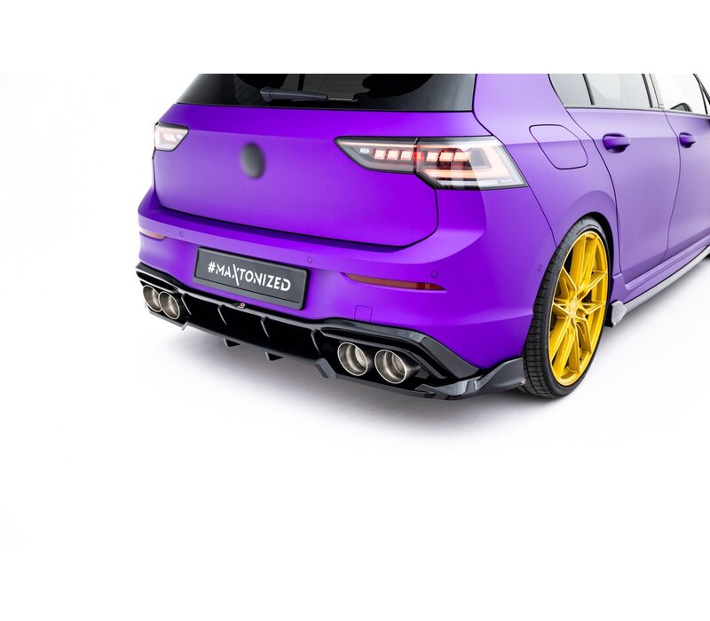 Central Rear Splitter V.1 (with vertical bars) for Volkswagen Golf 8 R / 8.5 R Hatchback