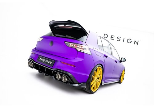 Maxton Design Central Rear Splitter V.1 (with vertical bars) für Volkswagen Golf 8 R / 8.5 R Hatchback