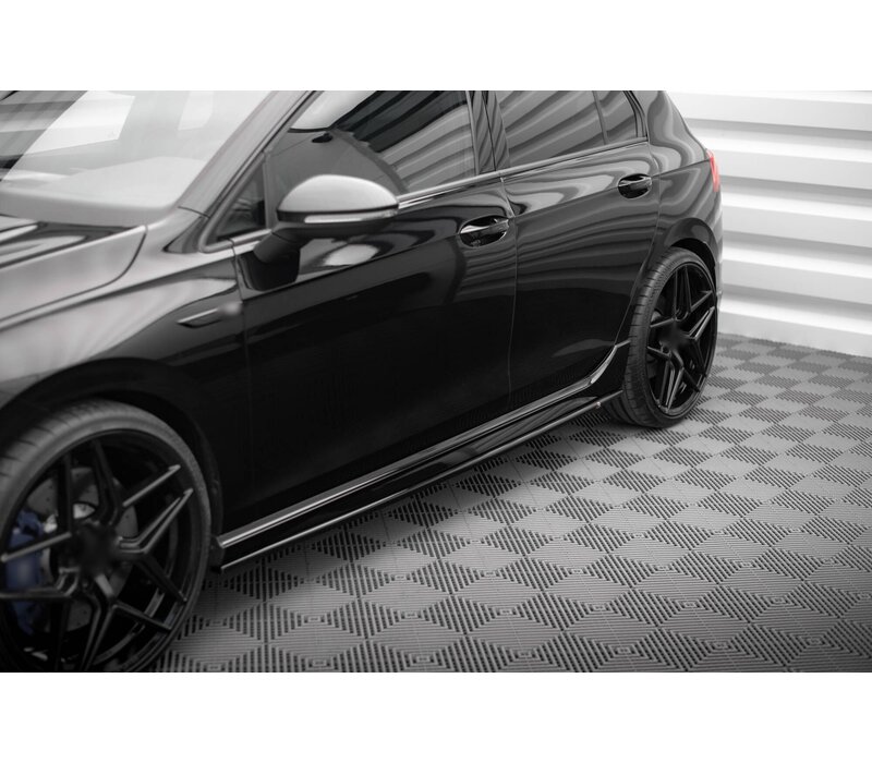 Side Skirts Diffuser V.3 for Volkswagen Golf 8 R / 8.5 R Hatchback