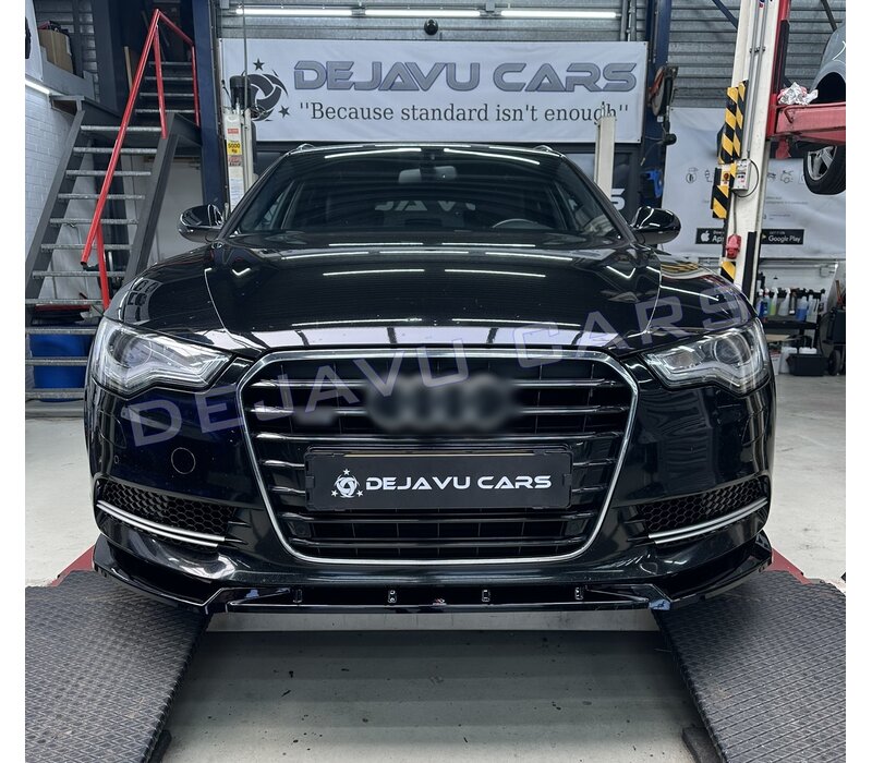 RS6 Look Fog light grille Silver/Black Edition for  Audi A6 C7