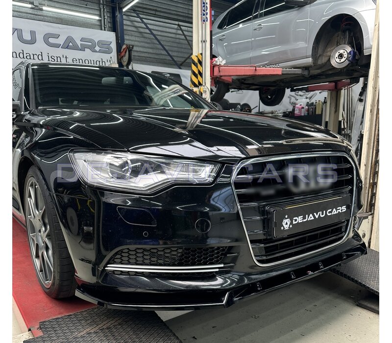 RS6 Look Fog light grille Silver/Black Edition for  Audi A6 C7