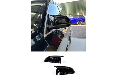 OEM Line ® Glänzend schwarz spiegelkappen für BMW X3 (G01) X4 (G02) X5 (G05) X6 (G06) X7 (G07)