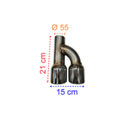 S line Look Exhaust tips V.2 - (B-WARE)