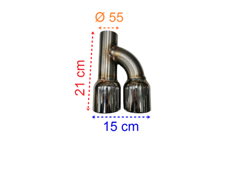 OEM Line ® S line Look Uitlaat tips V.2 -  (B-WARE)