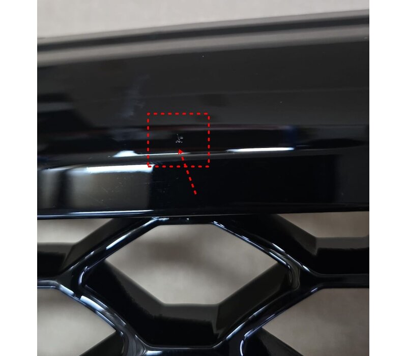 RS6  Look Front Grill Black Edition for Audi A6 C6 4F / S line / S6 - (B-WARE)