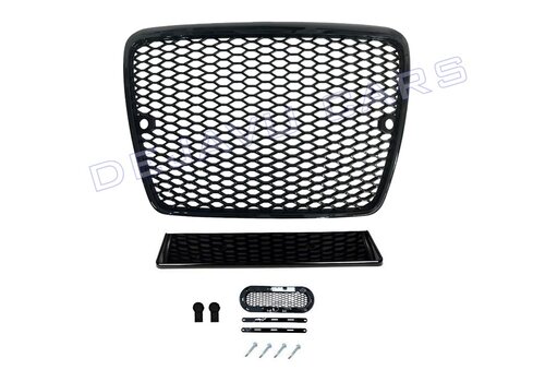 OEM Line ® RS6 Look Front Grill Black Edition voor Audi A6 C6 4F / S line / S6 - (B-WARE)