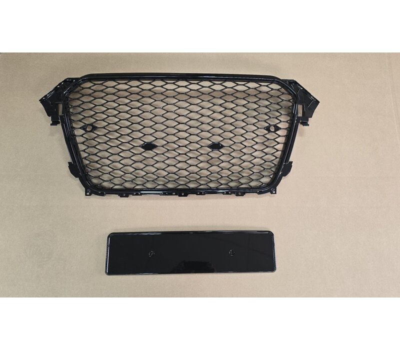 RS4 Look Kühlergrill Black Edition für Audi A4 B8.5 /  S line / S4 -  (B-WARE)