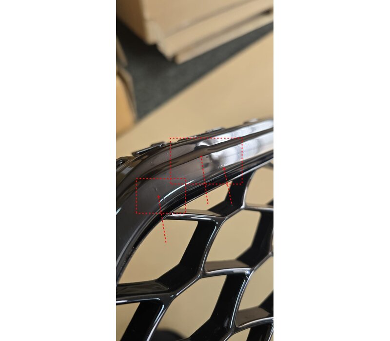 RS4 Look Front Grill Black Edition voor Audi A4 B8.5 /  S line / S4 -  (B-WARE)