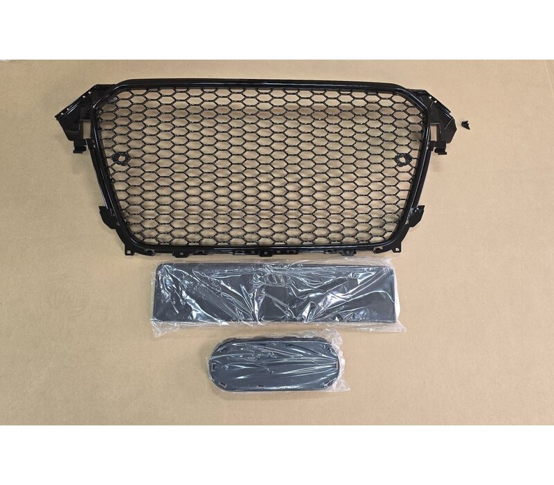 RS4 Look Front Grill Black Edition for Audi A4 B8.5 /  S line / S4 -  (B-WARE)