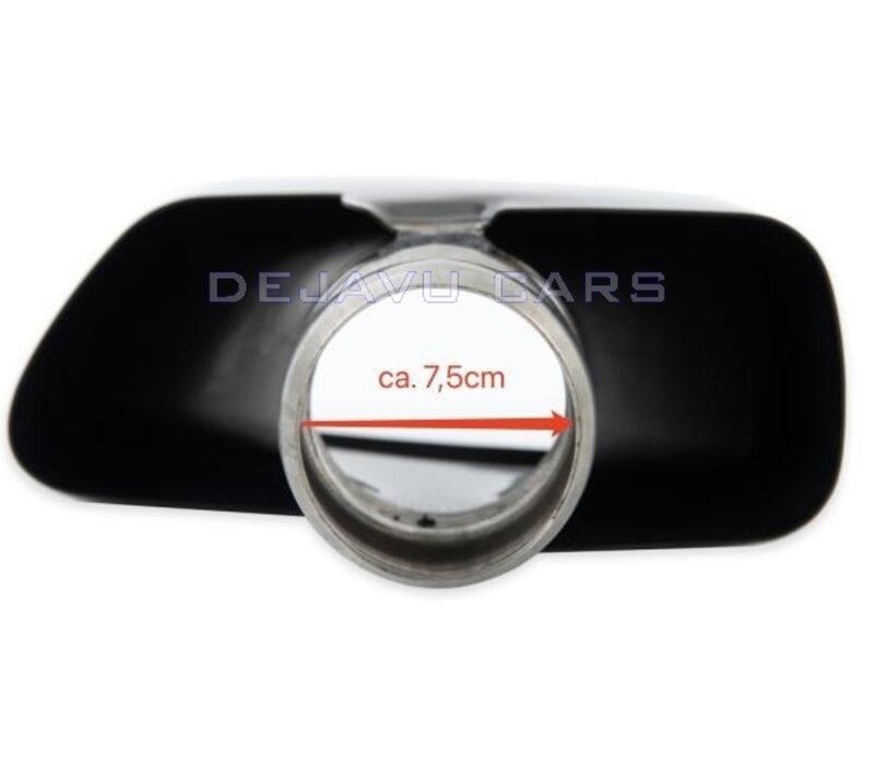 550i Look Exhaust tips Black for BMW 5 Series G30 / G31