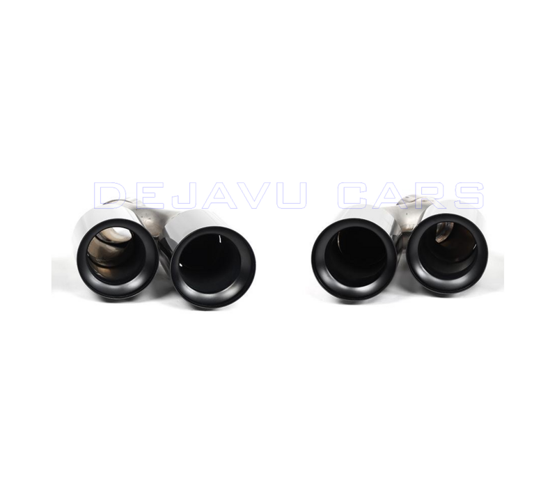 Sport Double Exhaust tips Black for BMW 5 Series G30  LCI / G31 LCI (2021-2023)
