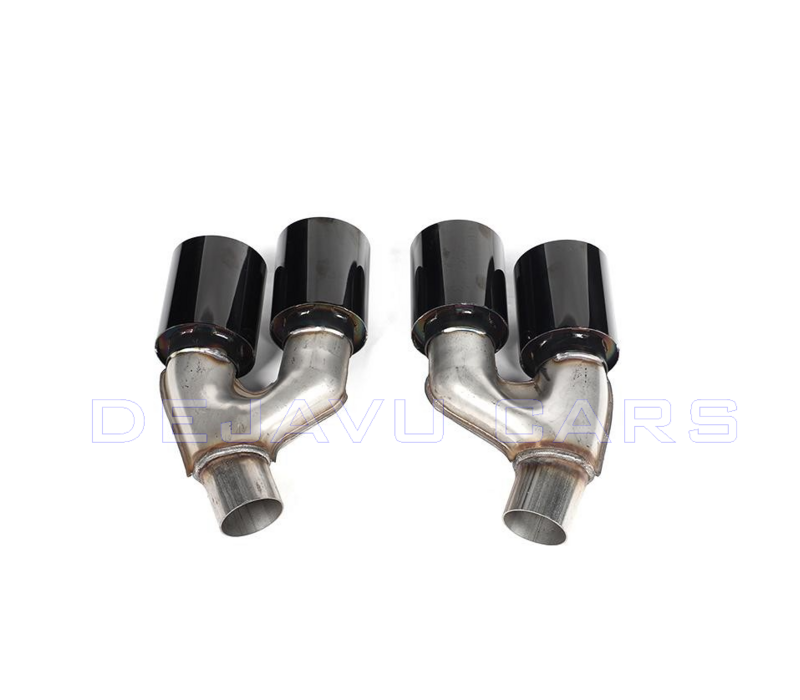 Sport Double Exhaust tips Black for BMW 5 Series G30  LCI / G31 LCI (2021-2023)