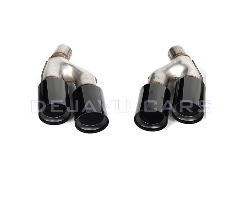 Sport Double Exhaust tips Black for BMW 5 Series G30  LCI / G31 LCI (2021-2023)