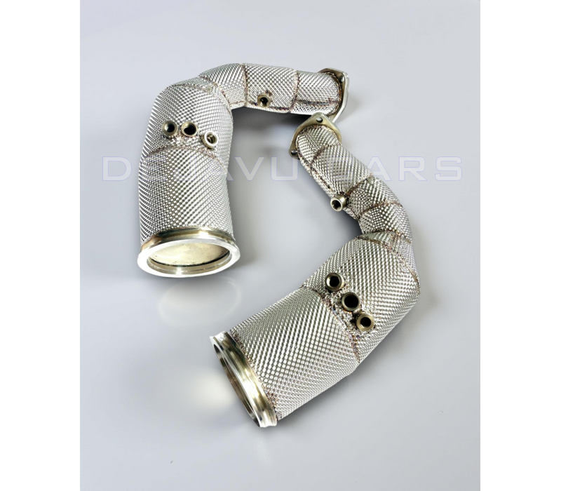 Downpipe mit 200cells Sportkatalysator für Audi RSQ8 4.0T V8 Bi-Turbo