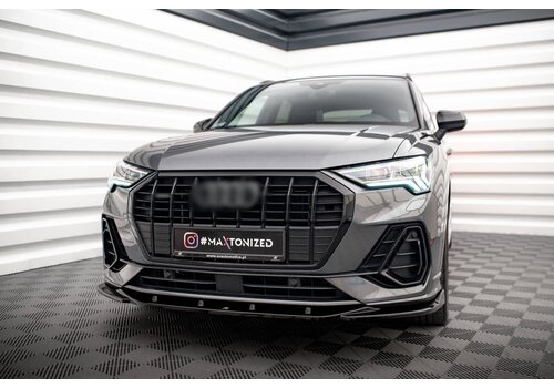 Maxton Design Front splitter V.3 voor Audi Q3 F3 S line SUV/Sportback