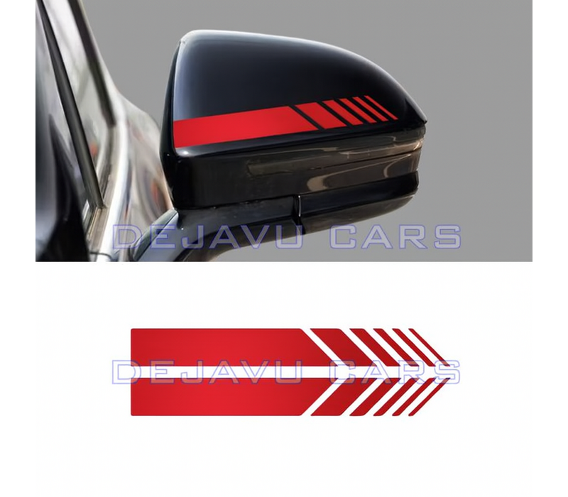 AMG Look stripes for Mercedes Benz mirror caps