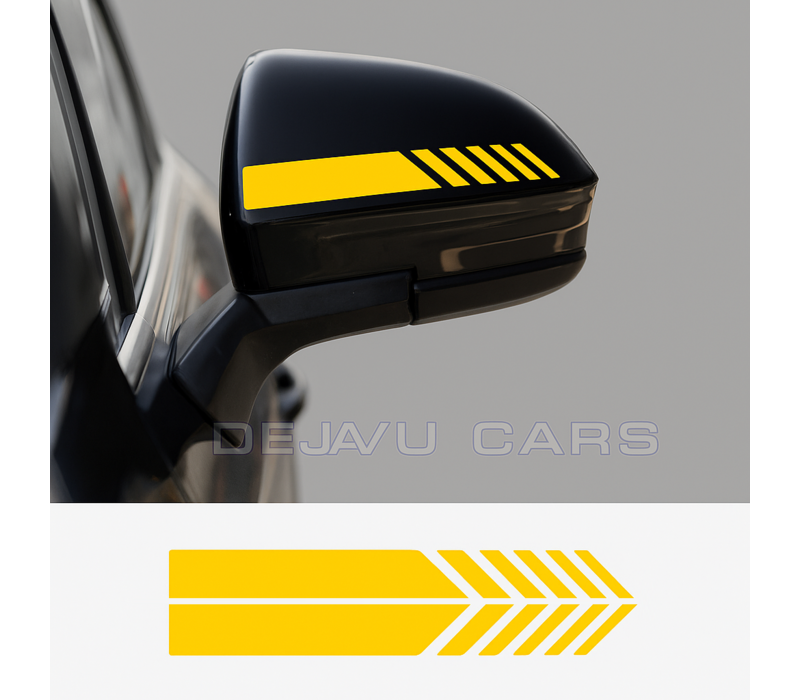 AMG Look stripes for Mercedes Benz mirror caps