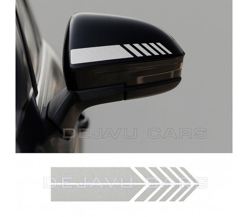 AMG Look stripes for Mercedes Benz mirror caps