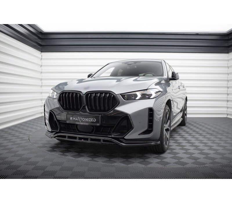 Front splitter V.1 voor BMW X6 G06 Facelift M-Pack