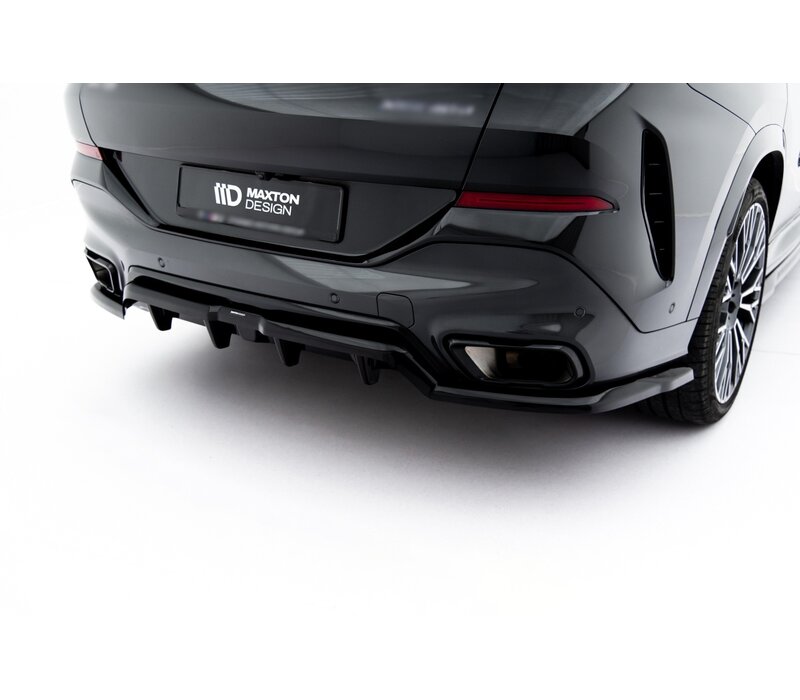 Central Rear Splitter (with vertical bars) für BMW X6 G06 Facelift M-Pack