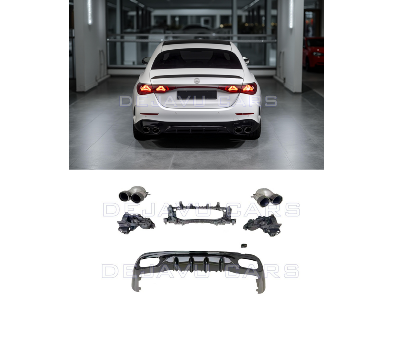 E53 AMG Look Diffuser Night Pakket voor Mercedes Benz E-Klasse W214 S214 AMG line