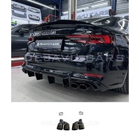 S3 S4 S5 S6 S7 Look Auspuff Endrohre Satz für Audi A3 A4 A5 A6 A7