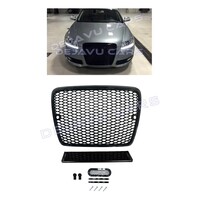 RS6 Look Front Grill Black Edition for Audi A6 C6 4F / S line / S6