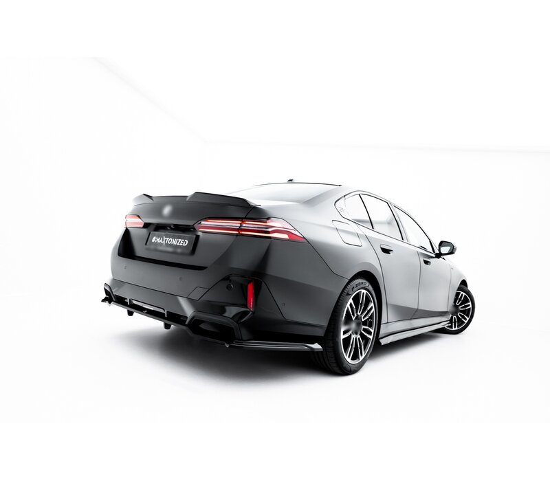 Central Rear Splitter (with vertical bars) for BMW 5 serie Sedan/Touring G60/G61 / i5 M-Pack