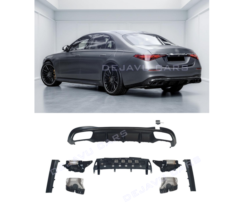 S63 AMG Look Diffusor für Mercedes Benz S Klasse W223 AMG Line