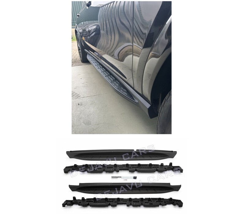 Running boards Set Black Edition for Mercedes Benz GLE V167 SUV
