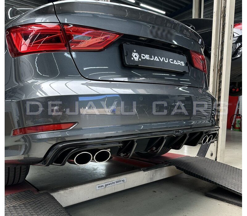 S3 Look Auspuffanlage für Audi A3 8V Limousine