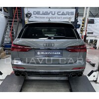 S6 Look Diffuser + Exhaust tail pipes for Audi A6 C8 S line