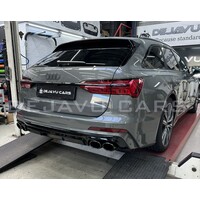 S6 Look Diffusor + Auspuffblenden für Audi A6 C8 S line