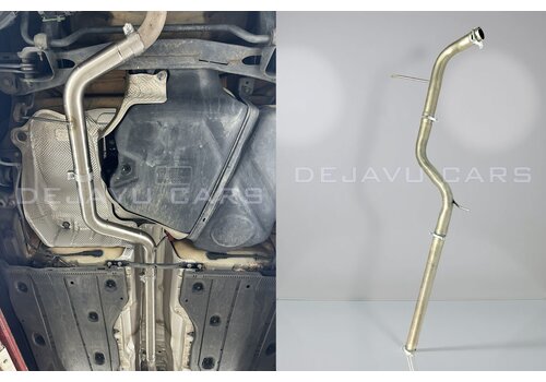 OEM Line ® Double centre silencer delete (Resonator - Delete) for Audi A3 8V 1.4 TFSI