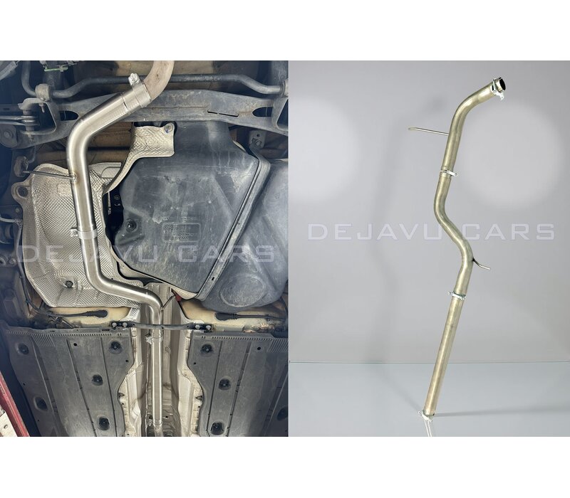 Double centre silencer delete (Resonator - Delete) for Audi A3 8V 1.4 TFSI