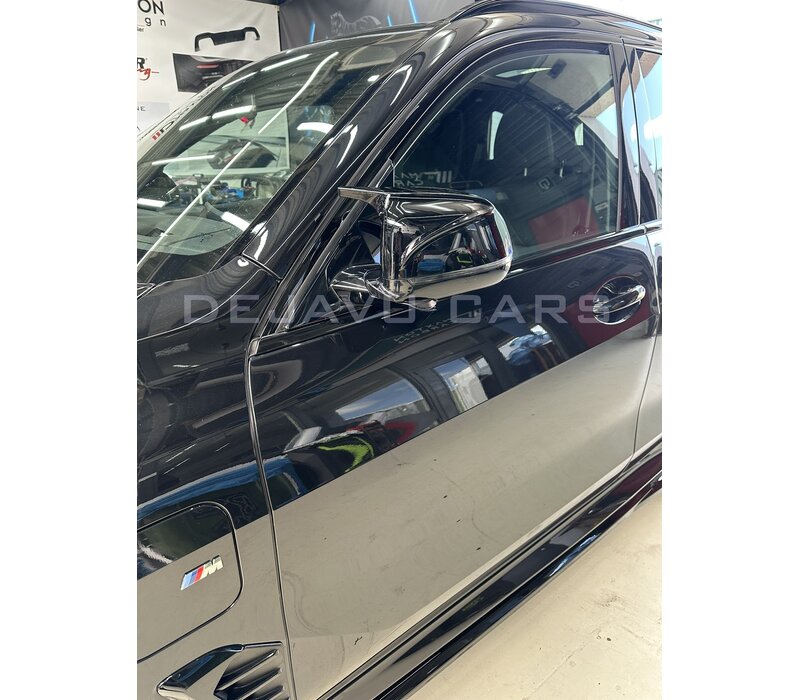 Glans zwart spiegelkappen voor BMW X3 X4 X5 X6 X7