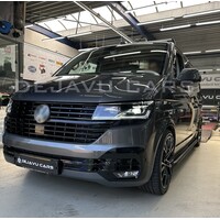 Glänzend schwarzes Frontgrillpaket für Volkswagen T6.1 Transporter/Multivan