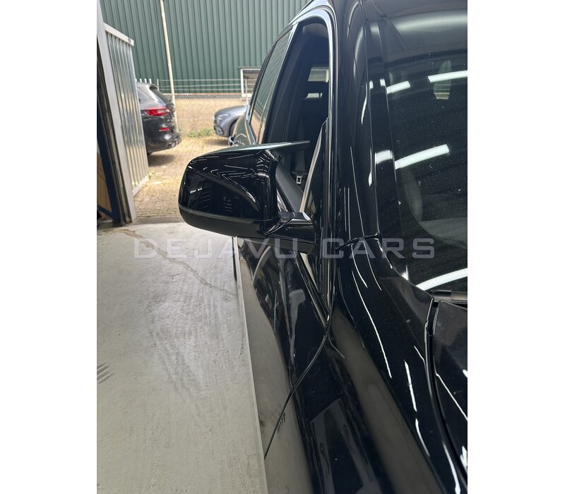 Glans zwart spiegelkappen voor BMW X3 X4 X5 X6 X7