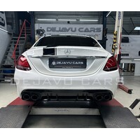 C43 AMG Look Diffusor für Mercedes Benz C Klasse W205 S205