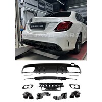 C43 AMG Look Diffuser for Mercedes Benz C Class W205 S205